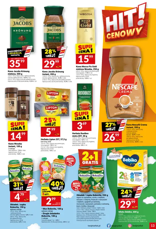 Twój Market - gazetka promocyjna Gazetka od środy 12.11 do wtorku 18.11 - strona 13