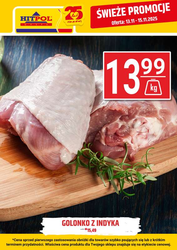 Hitpol - gazetka promocyjna Świeże promocje! od czwartku 13.11 do soboty 15.11