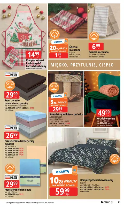 Leclerc - gazetka promocyjna Oferta E.Leclerc od środy 12.11 do niedzieli 07.12 - strona 21