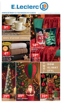Leclerc - gazetka promocyjna Oferta E.Leclerc od środy 12.11 do niedzieli 07.12