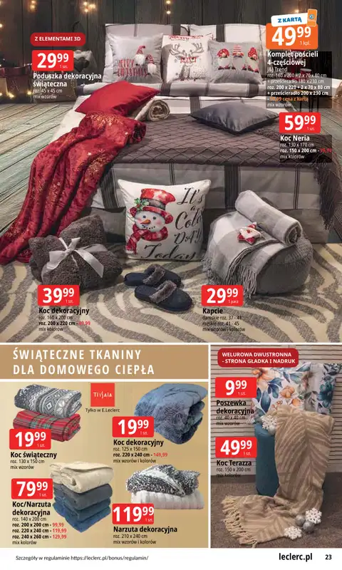 Leclerc - gazetka promocyjna Oferta E.Leclerc od środy 12.11 do niedzieli 07.12 - strona 23