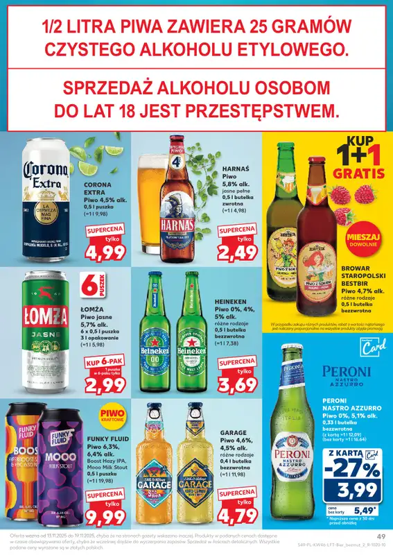 Kaufland - gazetka promocyjna Oferta Kaufland od czwartku 13.11 do środy 19.11 - strona 49