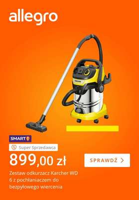 Zestaw odkurzacz Karcher WD 6 z pochłaniaczem do bezpyłowego wiercenia