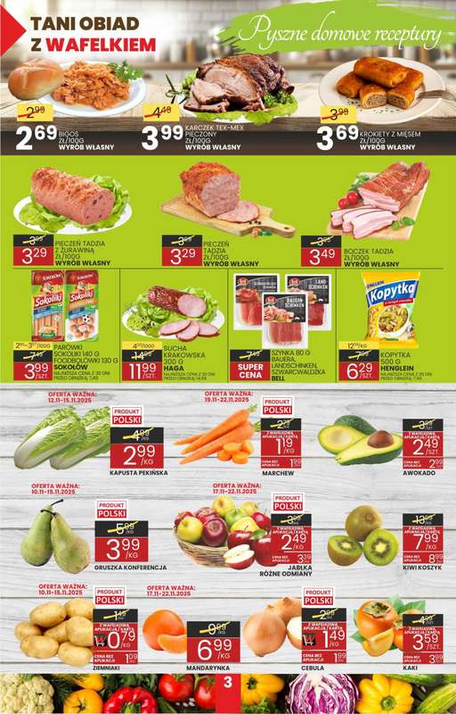 Wafelek - gazetka promocyjna Gazetka od poniedziałku 10.11 do soboty 22.11 - strona 3