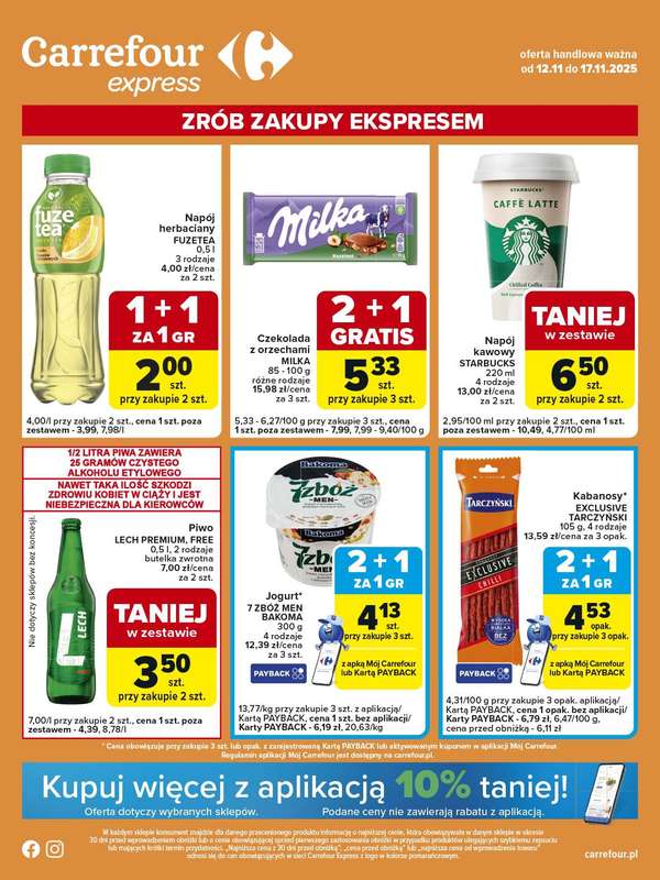 Carrefour Express - gazetka promocyjna Gazetka Express od środy 12.11 do poniedziałku 17.11