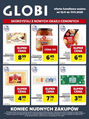 Globi - gazetka promocyjna Gazetka Globi od środy 12.11 do poniedziałku 17.11