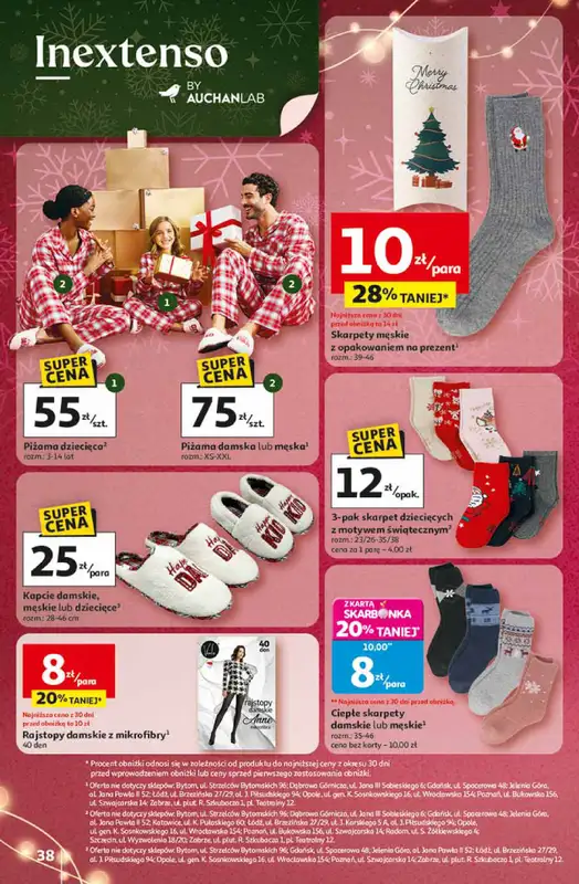 Auchan - gazetka promocyjna Gazetka Święta jak babcię kocham Hipermarket Auchan od czwartku 13.11 do środy 19.11 - strona 38