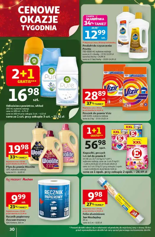 Auchan - gazetka promocyjna Gazetka Święta jak babcię kocham Hipermarket Auchan od czwartku 13.11 do środy 19.11 - strona 30