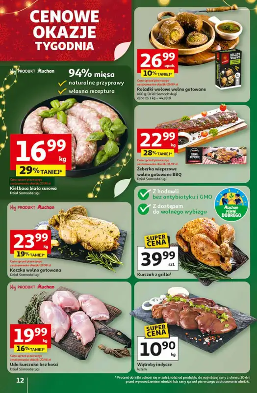 Auchan - gazetka promocyjna Gazetka Święta jak babcię kocham Hipermarket Auchan od czwartku 13.11 do środy 19.11 - strona 12
