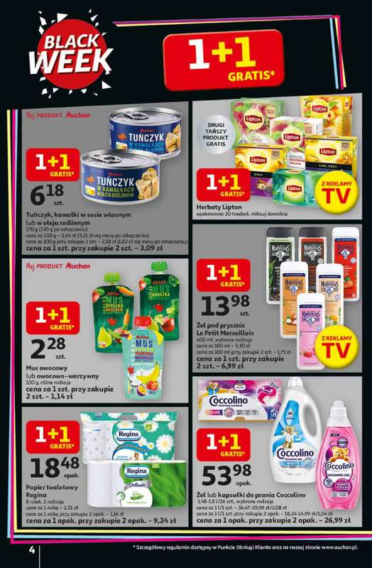 Auchan - gazetka promocyjna Gazetka Święta jak babcię kocham Hipermarket Auchan od czwartku 13.11 do środy 19.11 - strona 4