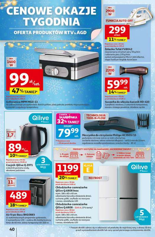 Auchan - gazetka promocyjna Gazetka Święta jak babcię kocham Hipermarket Auchan od czwartku 13.11 do środy 19.11 - strona 40