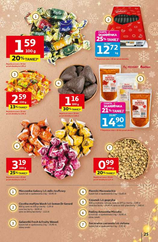 Auchan - gazetka promocyjna Gazetka Święta jak babcię kocham Hipermarket Auchan od czwartku 13.11 do środy 19.11 - strona 25
