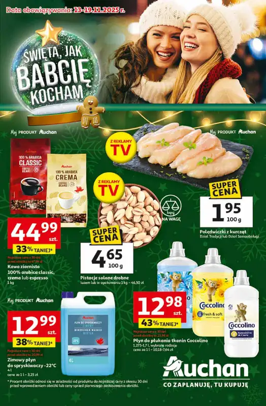 Auchan - gazetka promocyjna Gazetka Święta jak babcię kocham Hipermarket Auchan  
