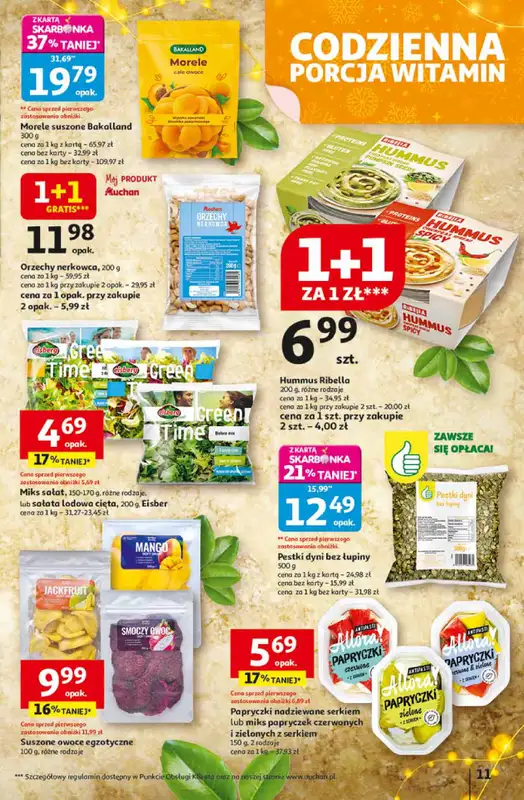 Auchan - gazetka promocyjna Gazetka Święta jak babcię kocham Hipermarket Auchan od czwartku 13.11 do środy 19.11 - strona 11