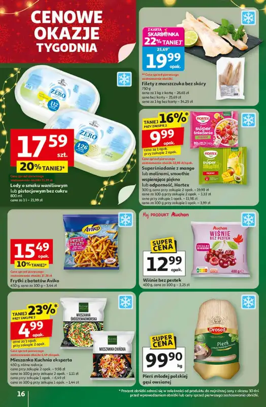 Auchan - gazetka promocyjna Gazetka Święta jak babcię kocham Hipermarket Auchan od czwartku 13.11 do środy 19.11 - strona 16