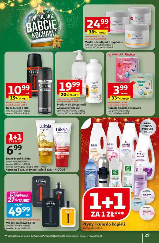 Auchan - gazetka promocyjna Gazetka Święta jak babcię kocham Hipermarket Auchan od czwartku 13.11 do środy 19.11 - strona 29