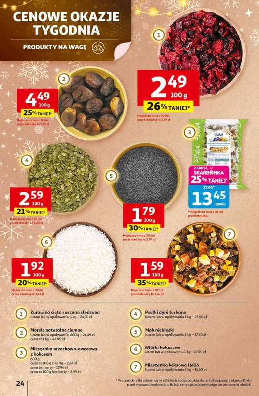 Auchan - gazetka promocyjna Gazetka Święta jak babcię kocham Hipermarket Auchan od czwartku 13.11 do środy 19.11 - strona 24