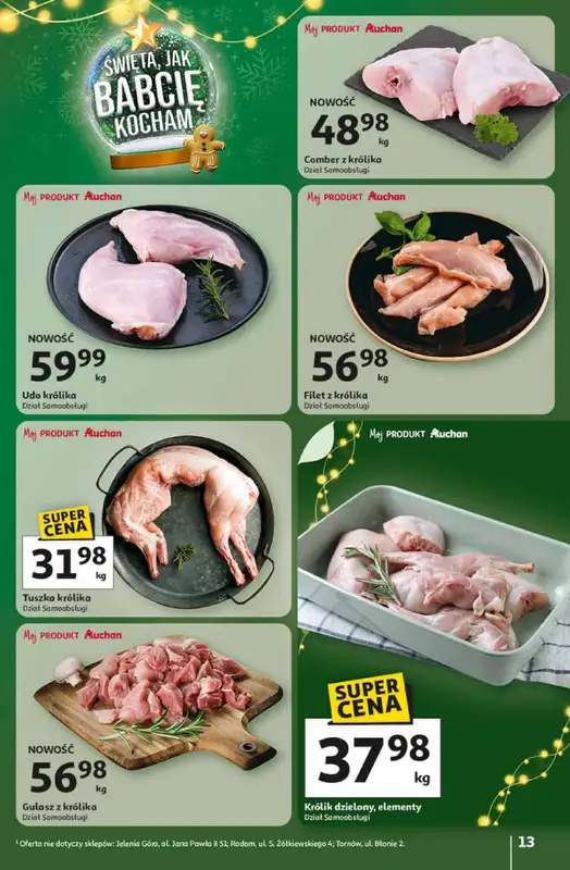 Auchan - gazetka promocyjna Gazetka Święta jak babcię kocham Hipermarket Auchan od czwartku 13.11 do środy 19.11 - strona 13