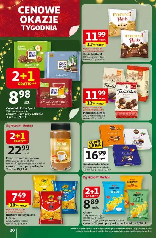 Auchan - gazetka promocyjna Gazetka Święta jak babcię kocham Hipermarket Auchan od czwartku 13.11 do środy 19.11 - strona 20