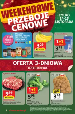 Auchan - gazetka promocyjna Gazetka Święta jak babcię kocham Supermarket Auchan od czwartku 13.11 do środy 19.11 - strona 2
