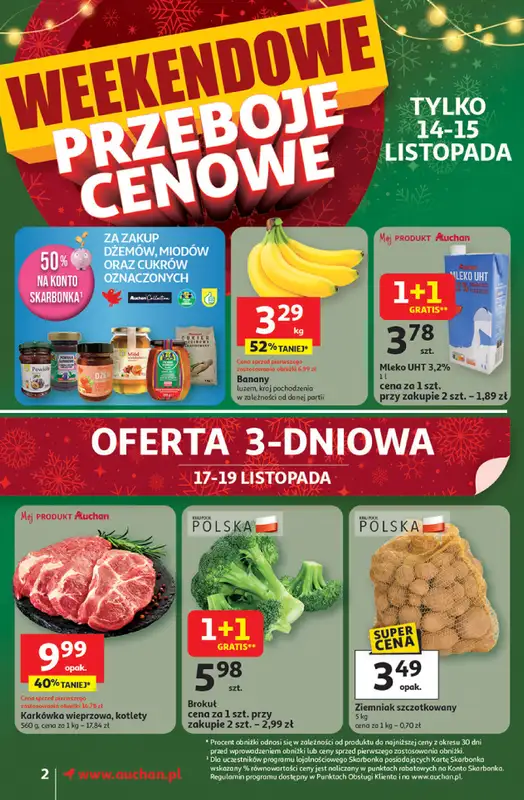 Auchan - gazetka promocyjna Gazetka Święta jak babcię kocham Supermarket Auchan   - strona 2