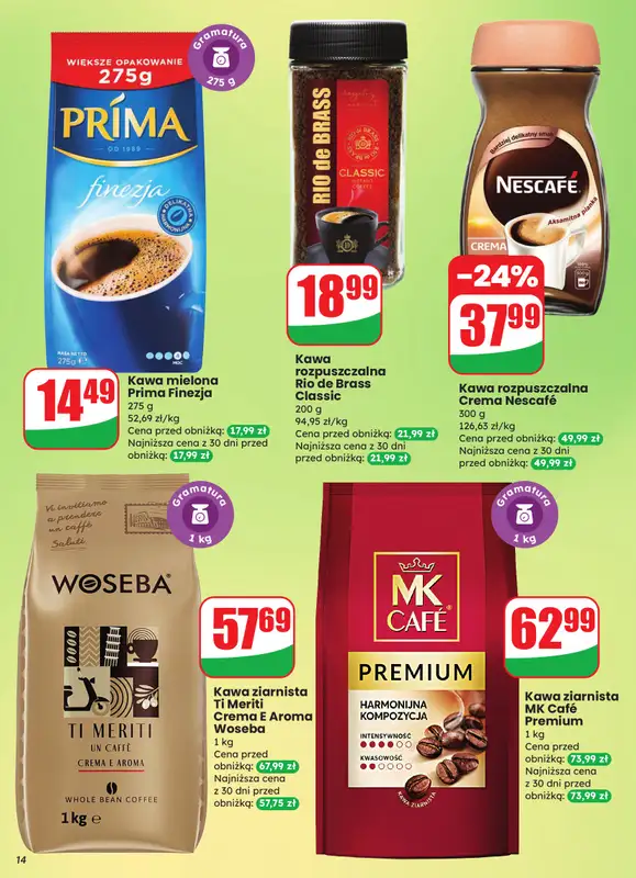 Dino - gazetka promocyjna Gazetka od środy 12.11 do wtorku 18.11 - strona 14