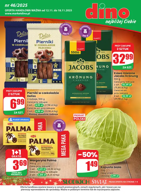 Dino - gazetka promocyjna Gazetka od środy 12.11 do wtorku 18.11