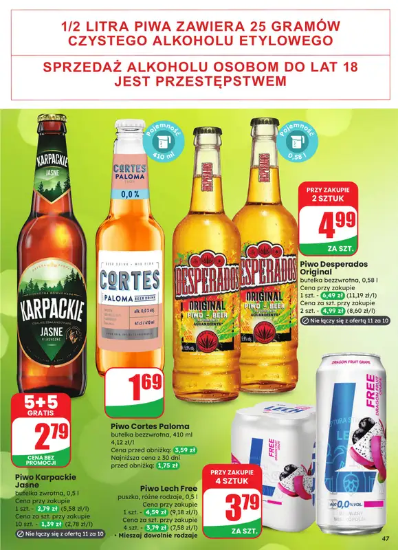 Dino - gazetka promocyjna Gazetka od środy 12.11 do wtorku 18.11 - strona 47