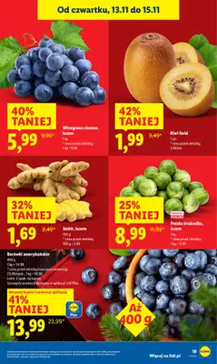 Lidl - gazetka promocyjna Oferta od czwartku od czwartku 13.11 do soboty 15.11 - strona 19