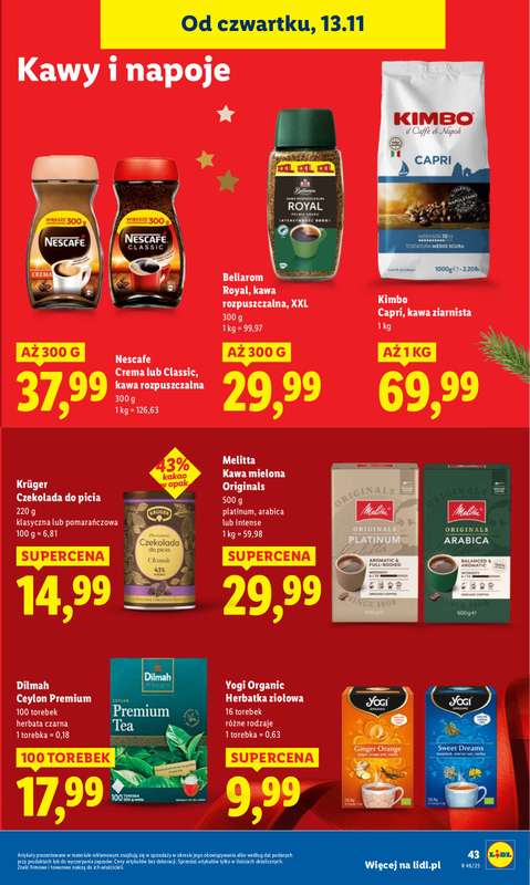 Lidl - gazetka promocyjna Oferta od czwartku od czwartku 13.11 do soboty 15.11 - strona 43