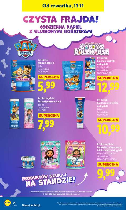 Lidl - gazetka promocyjna Oferta od czwartku od czwartku 13.11 do soboty 15.11 - strona 56