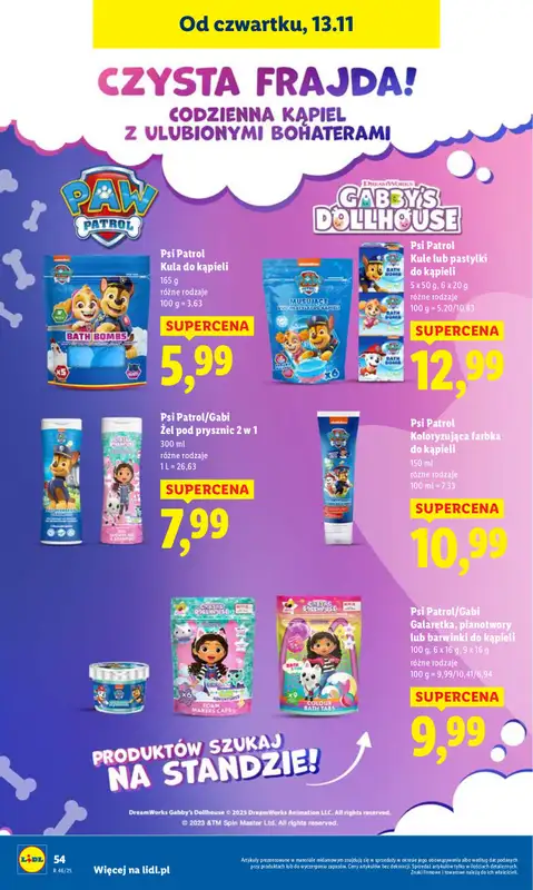 Lidl - gazetka promocyjna Oferta od czwartku od czwartku 13.11 do soboty 15.11 - strona 56