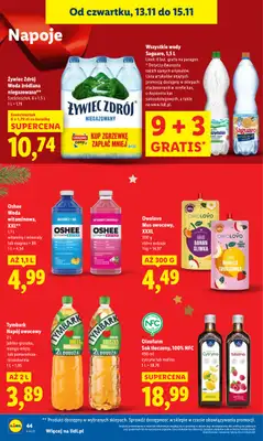 Lidl - gazetka promocyjna Oferta od czwartku od czwartku 13.11 do soboty 15.11 - strona 44