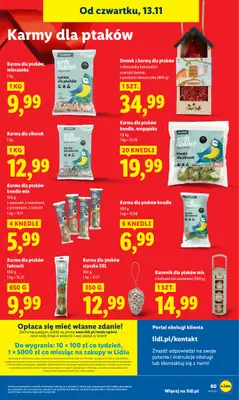 Lidl - gazetka promocyjna Oferta od czwartku od czwartku 13.11 do soboty 15.11 - strona 62