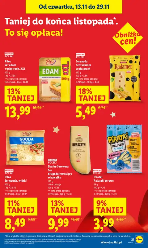 Lidl - gazetka promocyjna Oferta od czwartku od czwartku 13.11 do soboty 15.11 - strona 31