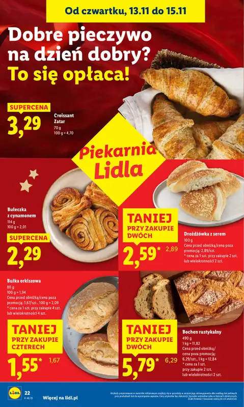 Lidl - gazetka promocyjna Oferta od czwartku od czwartku 13.11 do soboty 15.11 - strona 22