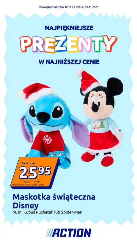 Action - gazetka promocyjna Katalog Prezenty od środy 12.11 do wtorku 18.11