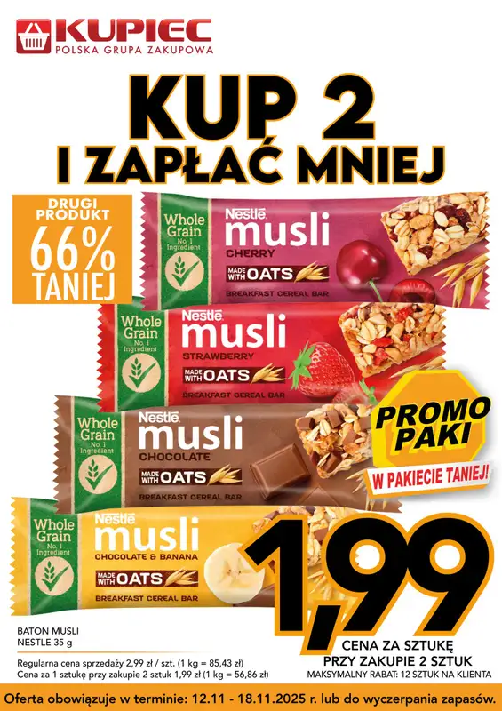 Kupiec - gazetka promocyjna Promopaki od środy 12.11 do wtorku 18.11 - strona 4