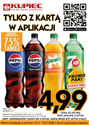 Kupiec - gazetka promocyjna Promopaki od środy 12.11 do wtorku 18.11