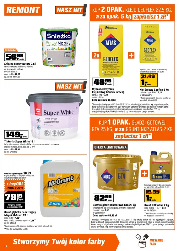 OBI - gazetka promocyjna Gazetka od środy 12.11 do wtorku 02.12 - strona 10