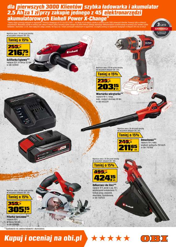 OBI - gazetka promocyjna Gazetka od środy 12.11 do wtorku 02.12 - strona 13