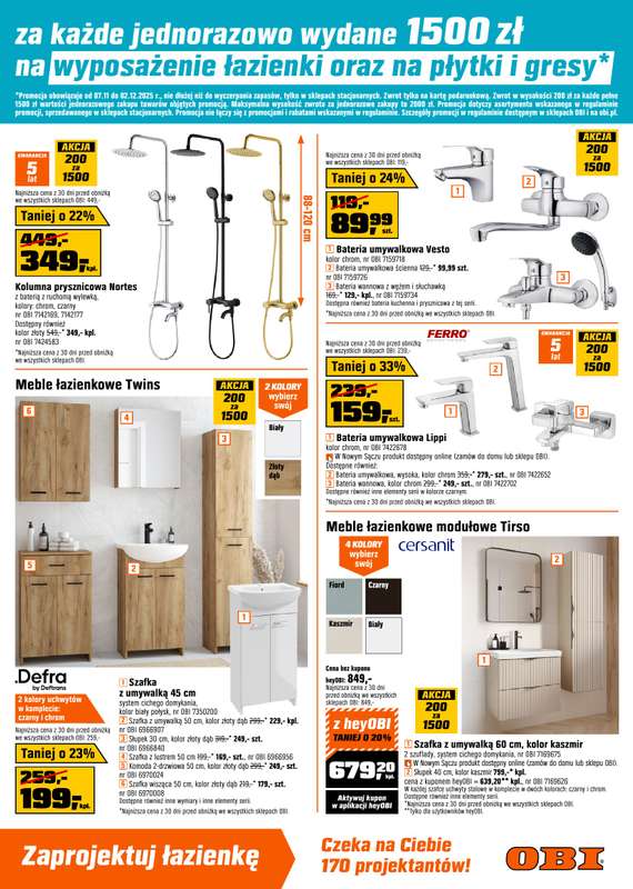 OBI - gazetka promocyjna Gazetka od środy 12.11 do wtorku 02.12 - strona 3