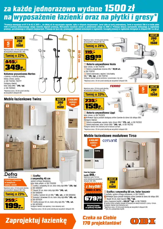 OBI - gazetka promocyjna Gazetka od środy 12.11 do wtorku 02.12 - strona 3