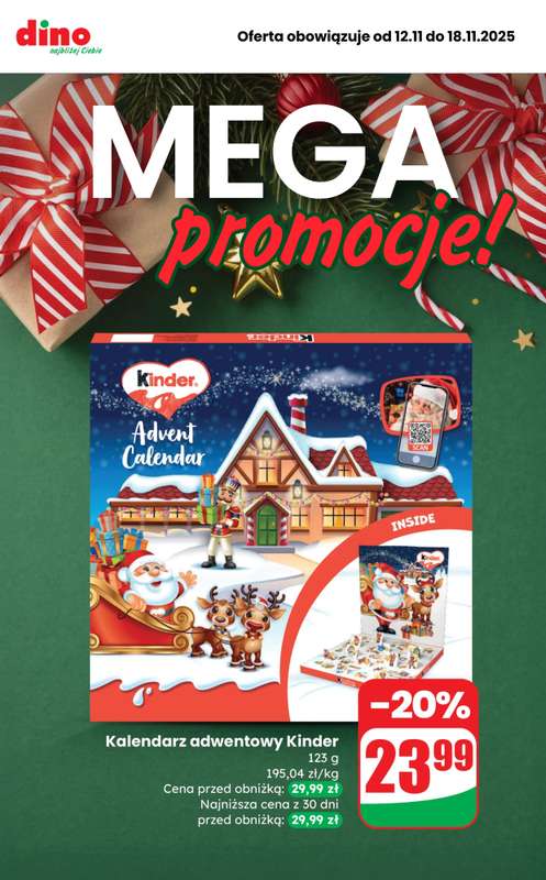 Dino - gazetka promocyjna MEGA promocje! od środy 12.11 do wtorku 18.11