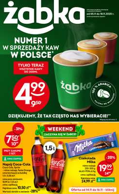 Żabka - gazetka promocyjna Gazetka od środy 05.11 do wtorku 18.11
