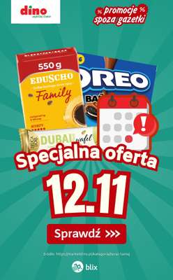 Dino - gazetka promocyjna Specjalna oferta na 12.11.2025 - promocje spoza gazetki od środy 12.11 do środy 12.11