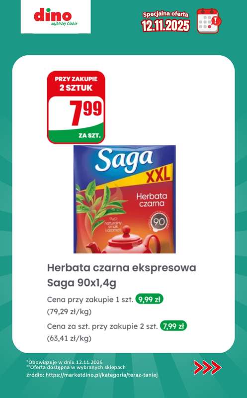 Dino - gazetka promocyjna Specjalna oferta na 12.11.2025 - promocje spoza gazetki od środy 12.11 do środy 12.11 - strona 12