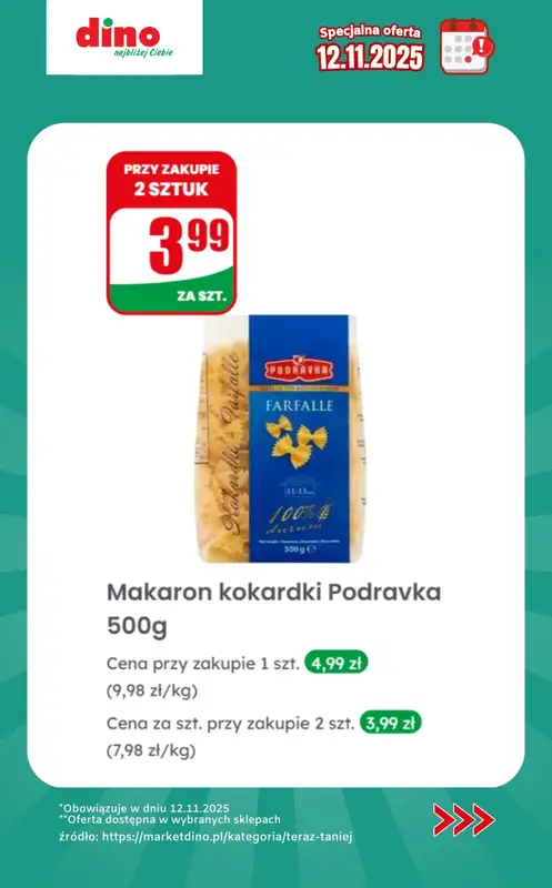 Dino - gazetka promocyjna Specjalna oferta na 12.11.2025 - promocje spoza gazetki od środy 12.11 do środy 12.11 - strona 6