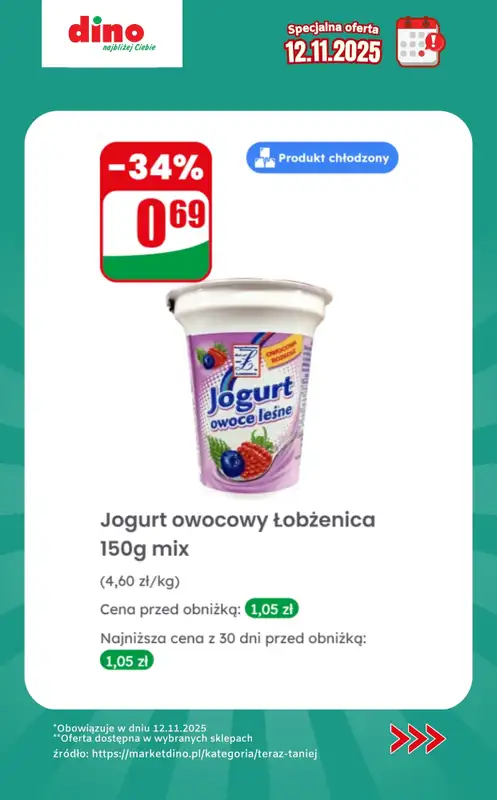Dino - gazetka promocyjna Specjalna oferta na 12.11.2025 - promocje spoza gazetki od środy 12.11 do środy 12.11 - strona 11