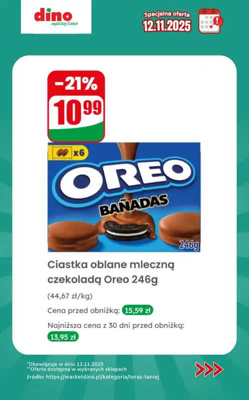 Dino - gazetka promocyjna Specjalna oferta na 12.11.2025 - promocje spoza gazetki od środy 12.11 do środy 12.11 - strona 10